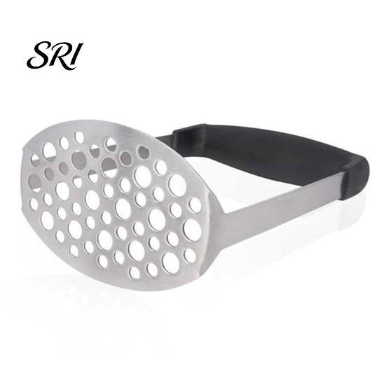 Vegetable Masher Tool Potato with Anti-Slip Rubber Handle U-Shaped Design Potatoes Heavy Duty Uniform Mesh for Sweet Pumpkin Beans Hand Press