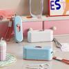 Caixa Automática de Palitos - Mini Paliteiro Portátil e Compacto para Remover Restos de Comida. Caixa de Armazenamento de Palitos de Dente Superfinos.