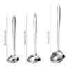 New Kitchen Tools Leaking Spoon Colander Oil Soup Separate Spoon Strainer Stainless Oil Ladl