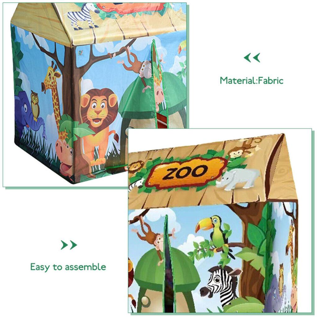 Casa de brincar Tenda para Crianças Interior, Tenda Grande Espaço para Crianças Exterior, Fácil de Transportar e Montar, Quarto Grande para Engatinhar, Aniversário Natal