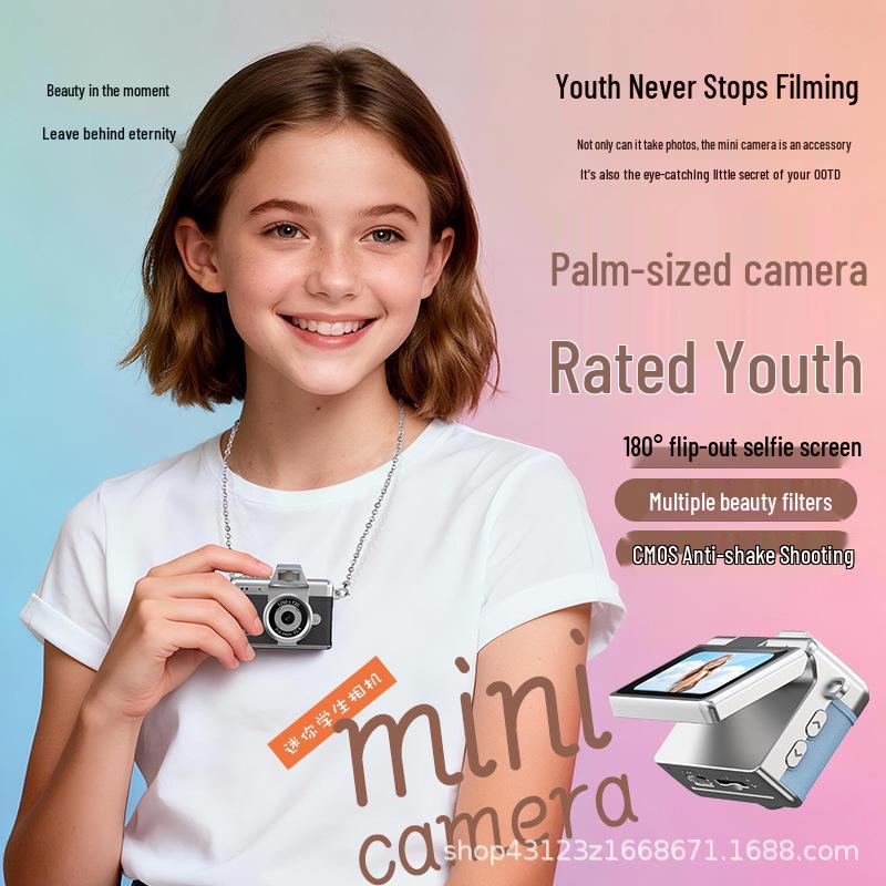 Mini Retro HD Daumen-Flip-Kamera für Schüler und Partys