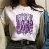 Womens Katseye Print Casual T Shirt Gothic Y2k Tshirt Women Korean Style Graphic Tee Tops Crew Neck Short Sleeve Tshirt Clothes