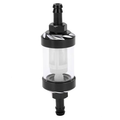 Kraftstofffilterelement aus Glas Aluminiumlegierungsschale Ersatz für Autos ATV SUVs Motorräder Pit