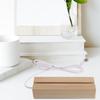 KESYOO Wooden LED Light Base, Set of 3, Made of Beech Wood, 6-inch, Lighting Stand, Base, USB Compatible, Home Use, Display Light Stand