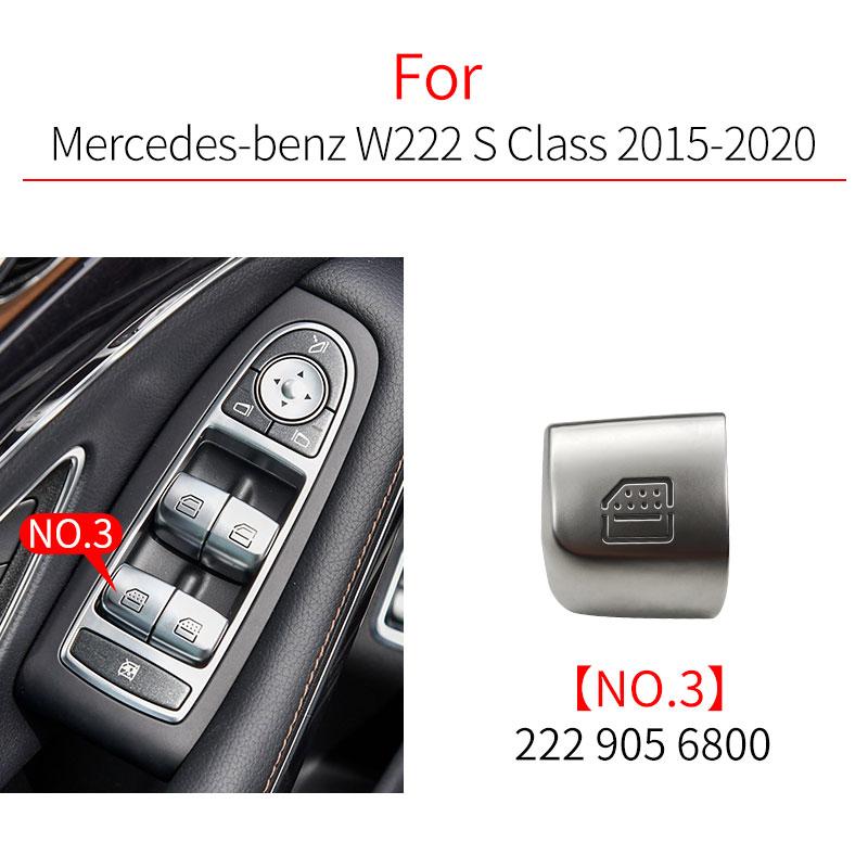 For Benz E S Class Car Power Window Switch Button Cover Cap Accessory For Mercedes W212 W222 E300 S300 S320 S350 S400 S500 S600