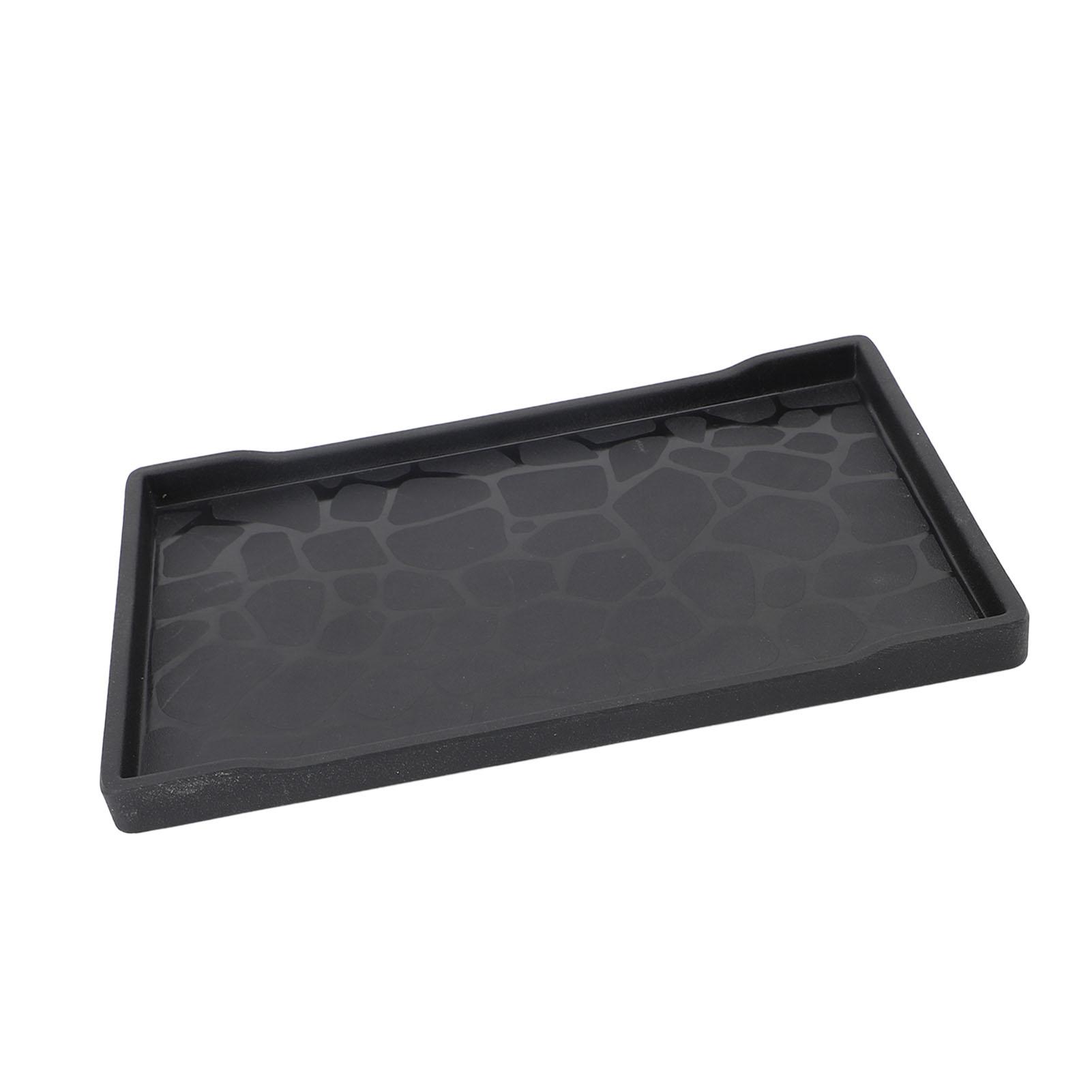 Serving Tray Plastic Anti Slip Rectangular Serving Platter Fast Food Tray for   Appetizer Fruit Snack Dessert