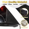 Front Window Triangle Cover Compatible with Chevrolet Corvette C8 Stingray Sports 2020 2021 2022, ABS Rearview Mirror Side Spoiler Trim Cover