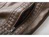 Men's PU Leather Hooded Jacket - European & American Style, Autumn/Winter Motorcycle Design