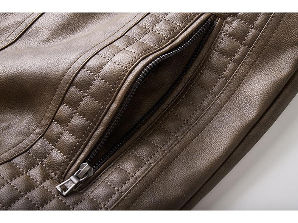 Men's PU Leather Hooded Jacket - European & American Style, Autumn/Winter Motorcycle Design
