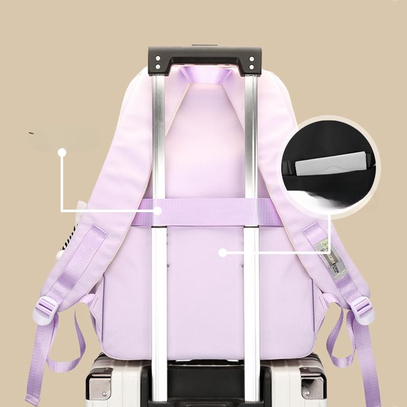 Junior High School Students' School Bags Versatile Ins Backpacks Niche Primary and Secondary School Students  Large Capacity of Girls