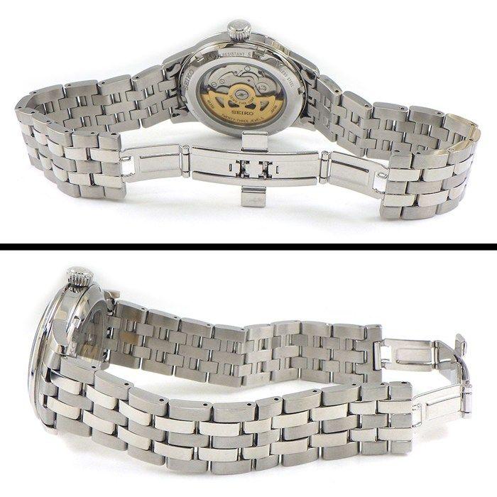 Used Seiko Presage SARY123/4R35-01T0 Blue Dial Date See-through Caseback Stainless Steel Automatic Watch [Used]
