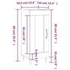 VidaXL Buffet High-Gloss White 34.5x34x90 Cm Engineered Wood 830438