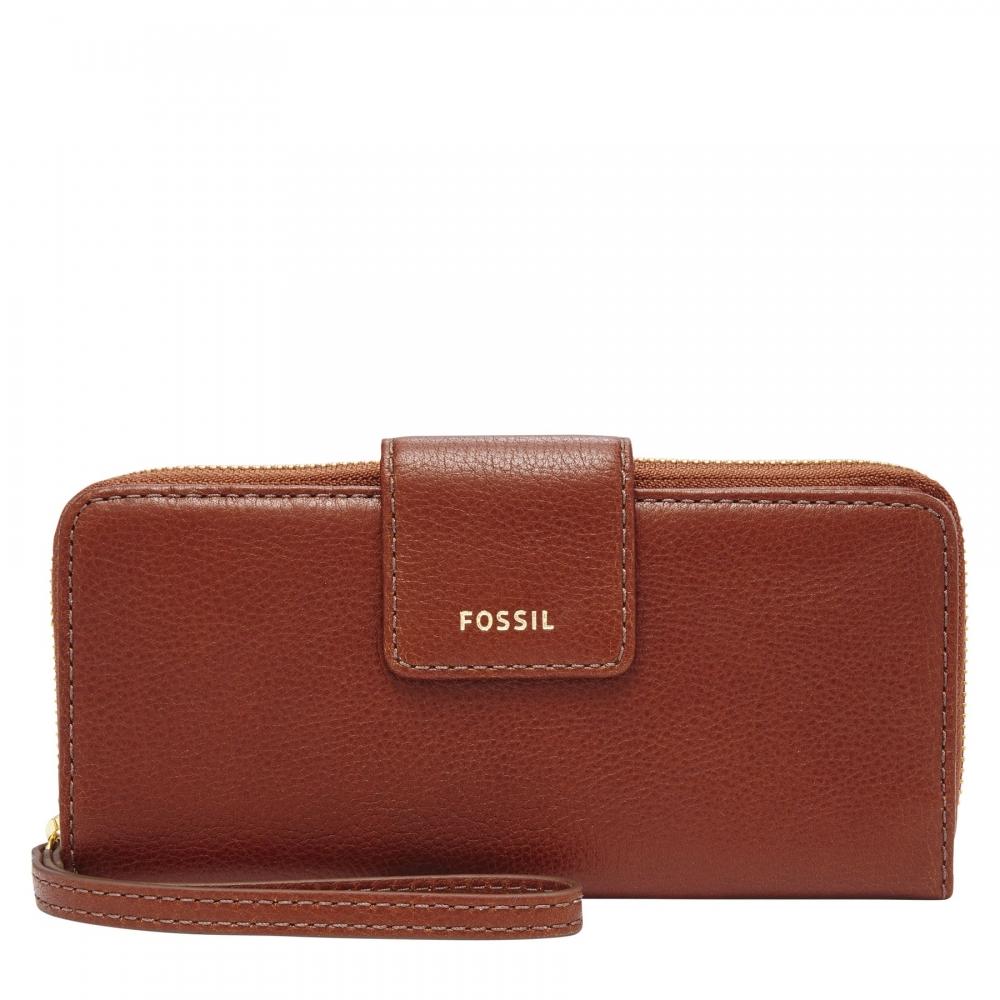 

Женский кожаный клатч на молнии Fossil Madison