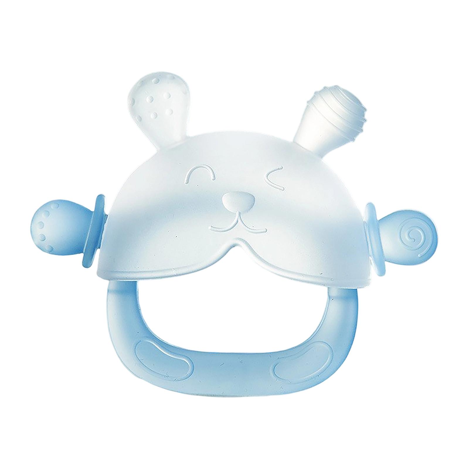 Food Grade Silicone Baby Teething Toy for Infants One Size синий