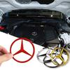 C200 E200 Für Mercedes Benz 1 STÜCK 70mm Auto Motor Emblem Haubenaufkleber 3D Metall Emblem Dekoration Aufkleber für Mercedes Benz AMG A B