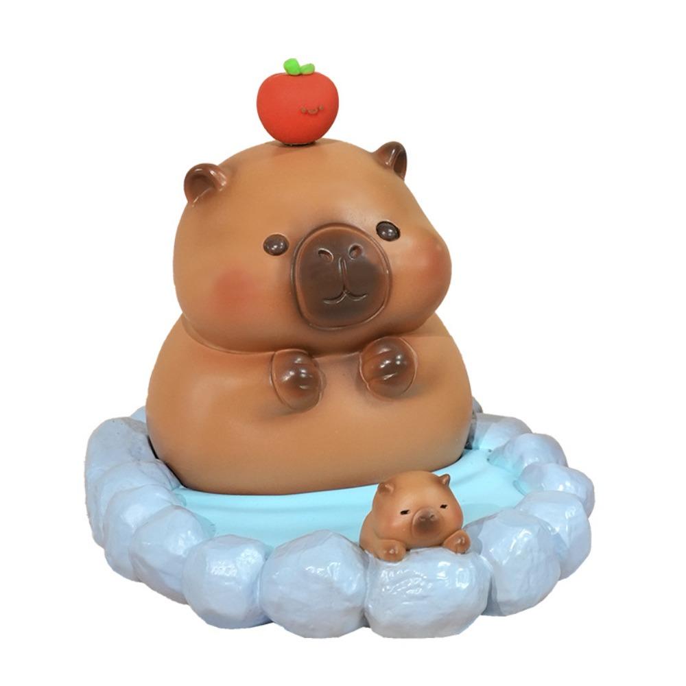 Bathing Capybara Phone Holder PVC Doll Capybara Cell Phone Bracket  Phone Accessories