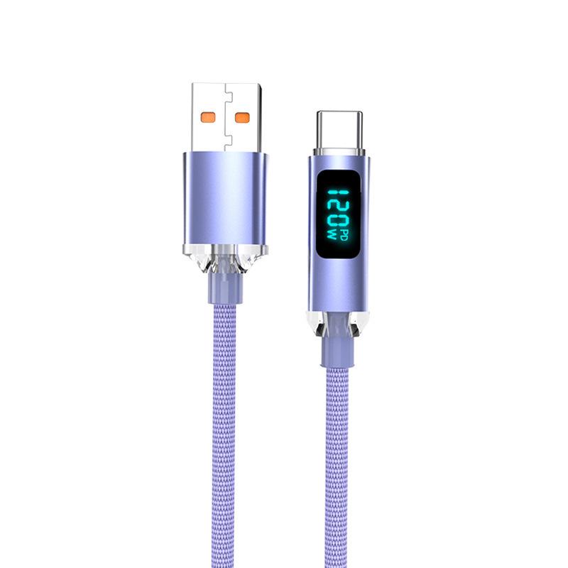 120W USB-C Super Fast Charging Cable for Huawei Honor Phones with 6A Flash Charging