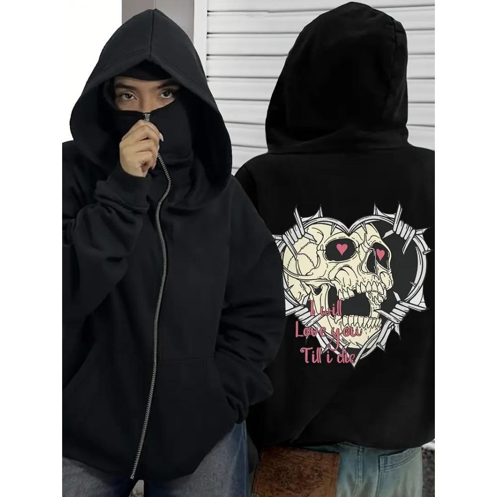 Shanglian Zippered Sweatshirt Hoodie Coat Unisex Spring Autumn Winter Fleece Double Hat Sweatshirt for Men