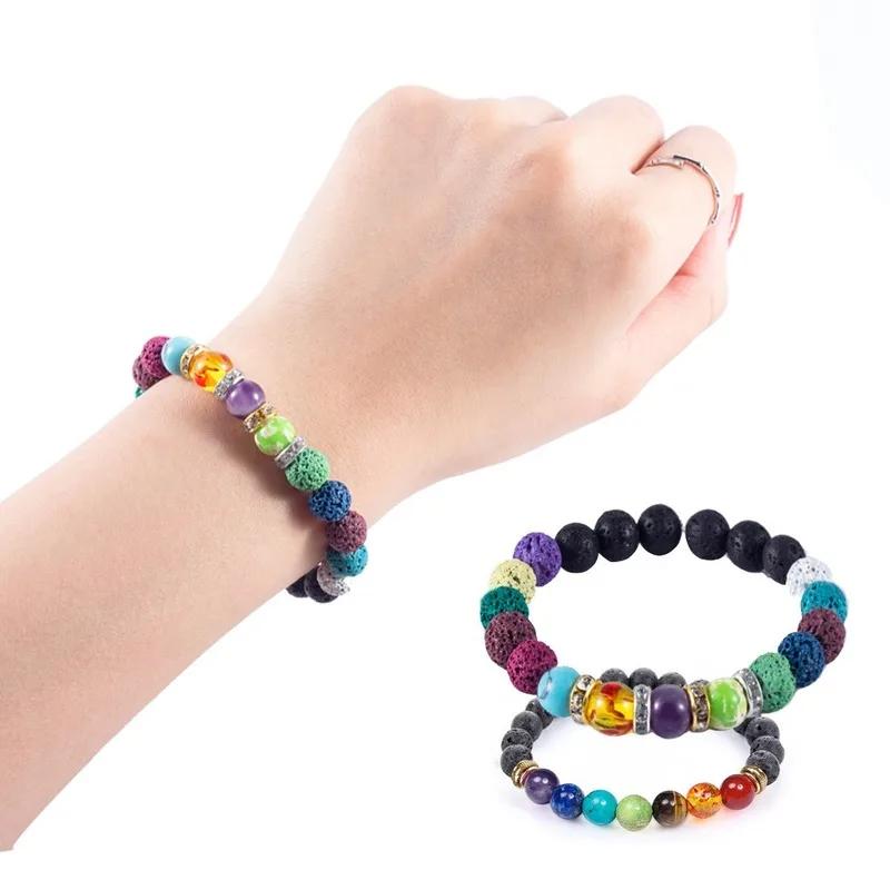 600cps Colorful Beads Stone Bead for DIY Jewelry Making