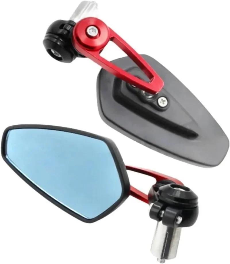 1 Pair 7/8" 22mm Motorcycle Rearview Mirrors Universal Scooter Bar End Handlebar Mirror Rear View Mirror Accessories