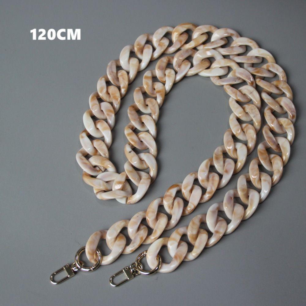 Women Clutch Shoulder Purse Chain DIY New Fashion Woman Handbag Accessory Chain Black Pink Detachable Resin Blue Luxury Strap