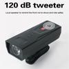 2 In 1 Usb Rechargeable Bike  Light Front Bicycle Horn Set Waterproof Front Light For Outdoor Sports