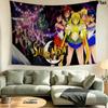 Magic Saylor Girls Wall Tapestry Aesthetic Wall Hanging Printed Fabric Blanket Decorative Tapestries for Bedroom Living Room Home Decor