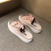 Baotou Half Slippers Women's Fashion Outer Wear 2025 New Summer Rhinestone Lazy Breathable Women's Shoes Platform Tide Sandals