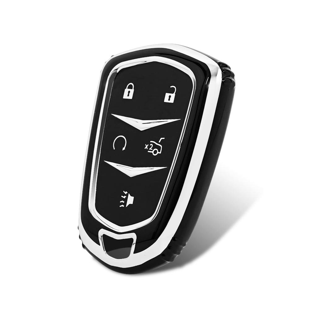Premium Soft TPU Key Fob Cover Case Shell for Cadillac Escalade CTS XTS ATS STS XT4 XT5 CT6 SRX Smart Key Holder Car Accessori