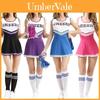 Elegant Plus Size Women's Cheerleader Outfit Comfortable Polyester Cheer Uniform