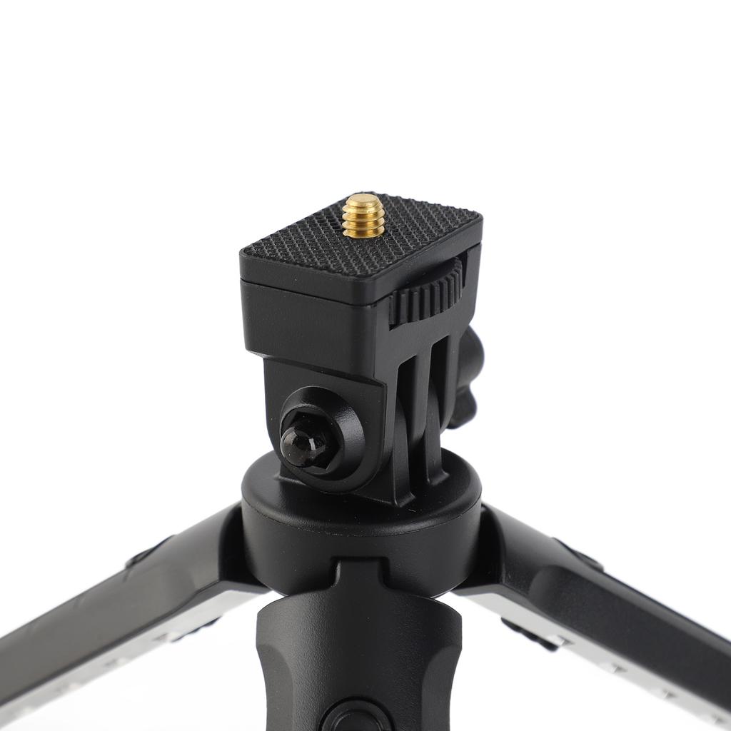 Small Tripod 5 Levels Adjustable Folding Tabletop Stand with 1 4 Mounting Screw for Photography Light Phone