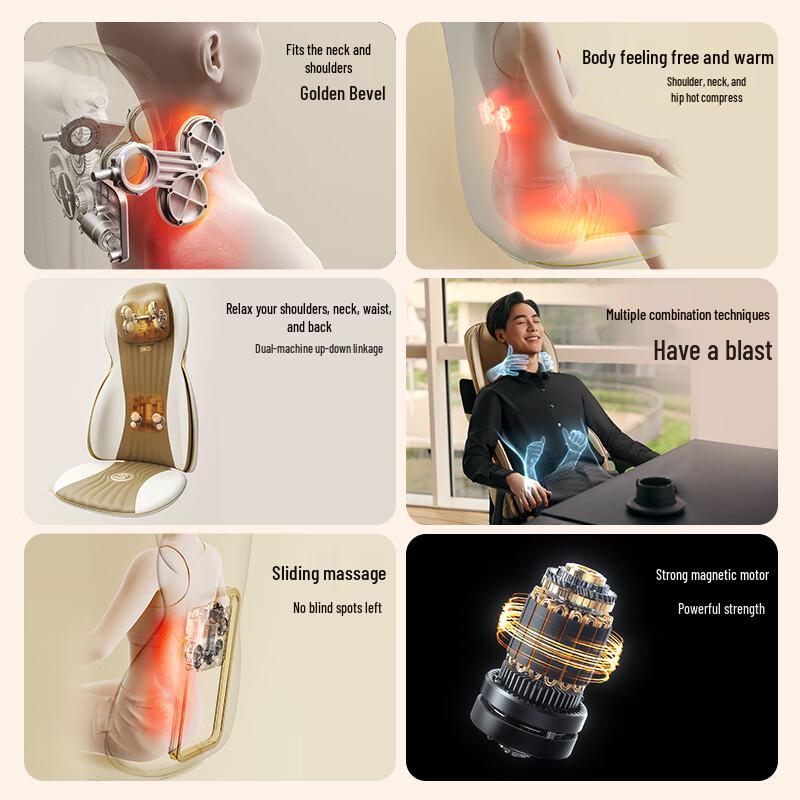 SKG T7 Deluxe Full Body Kneading Massage Cushion