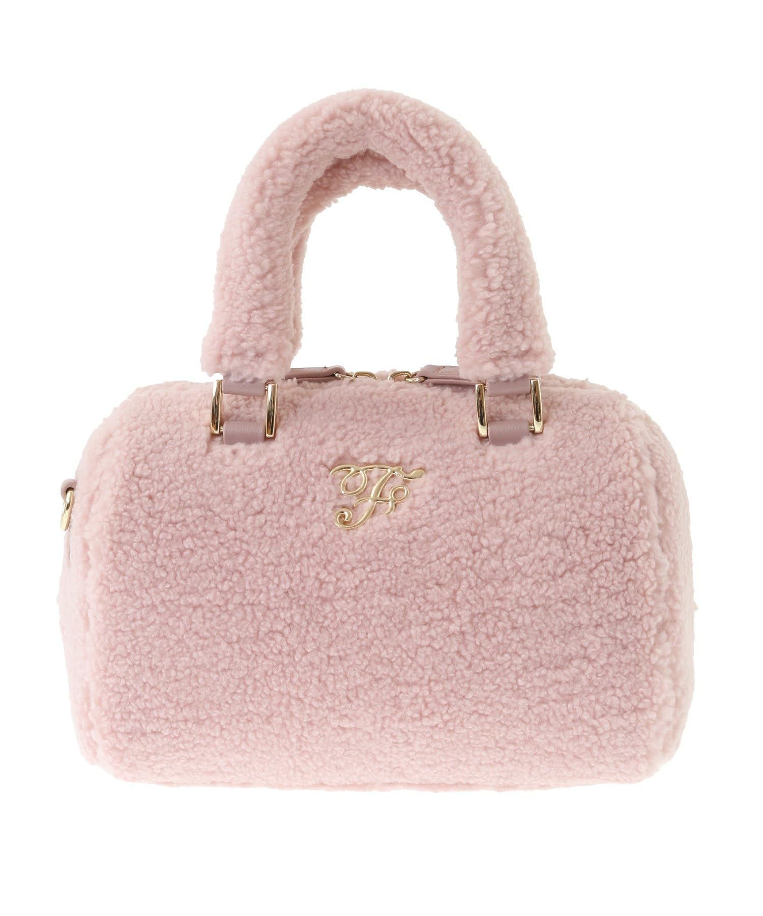 

Maison de FLEUR E-commerce Exclusive Faux Fur Boston Bag, Pink, Handbag 08000057200