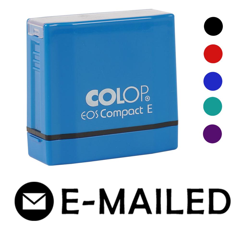 Printtoo E-Mailed Self Inking Rubber Stamp Pre-Inked Office Stamp- Home Office Business Stationery, Black- 42 X 9