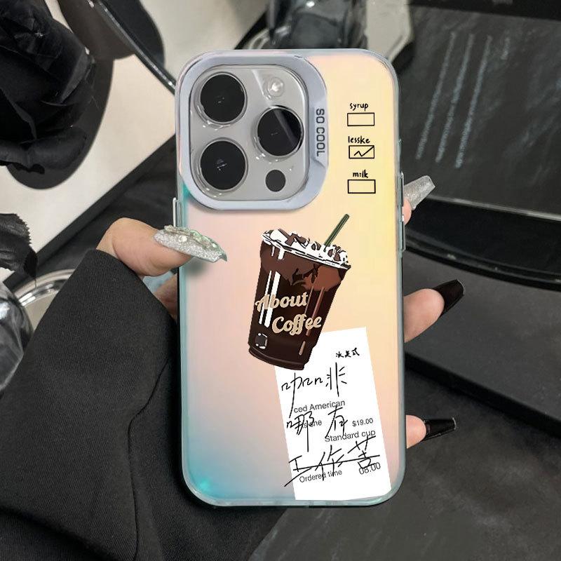 American Coffee Print Creative Hard Protective Phone Case For Apple Iphone
