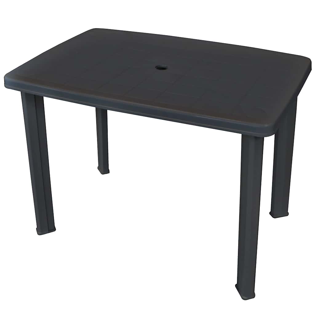 VidaXL Gartentisch Anthrazit 101x68x72 cm Kunststoff