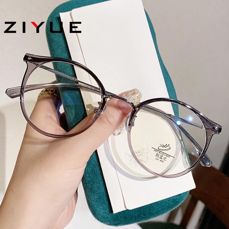 TR90 Women's Slimming Anti-Blue Light Glasses Frame, Prescription-Ready for Students