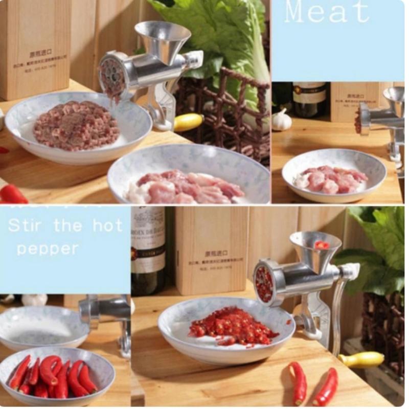 Multifunktionaler manueller Fleischwolf für die Küche Fabrik Metall Fleisch- und Geflügelwolf Fleischwolf und Wurstwerkzeug Haushalt