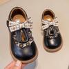 Girls Princess Small Leather Shoes 2025 Spring and Autumn New Children's Shoes Bohemian Girls Soft-soled Floral Beanie Shoes