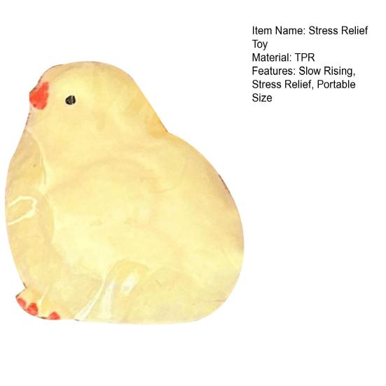 Brinquedo de Aperto de Frutas Desenho Animado Subida Lenta Alívio de Estresse Estrela Croissant Foca Pintinho Brinquedo Sensorial Estudantes Trabalhadores de Escritório Presente Anti-ansiedade