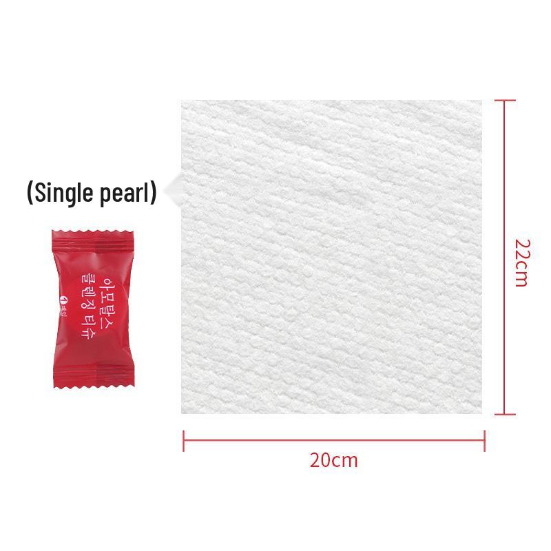 Portable Compressed Pure Cotton Towel Pack - Disposable Face & Bath Towels for Travel, Sterile & Thickened for Enhanced Cleansing.