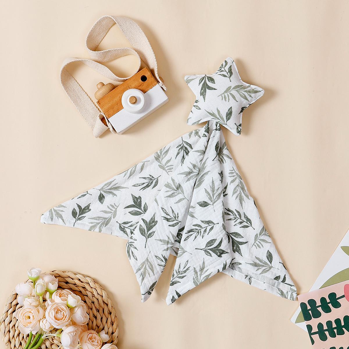 Baby Katoen Muslin Comfortabel Dekentje Schattige Kat Poppetje Voor Baby Kinderen Slaap Kalmerende Handdoek Kinderen