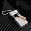 Portable Ashtray with Keychain Drawer Ash Holder Stainless Steel Cigarette Tray for Outdoor Car Travel Mini Ashtray Container