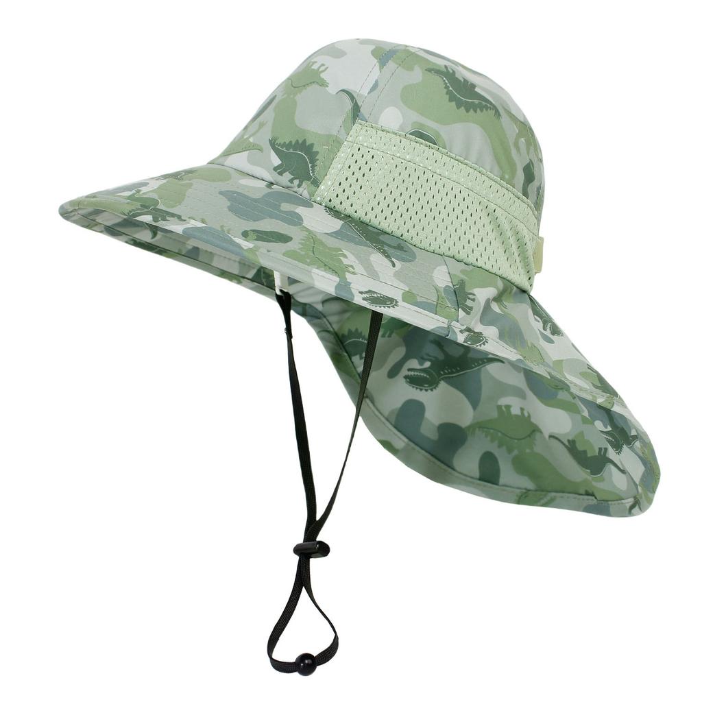 Girls Sun Hat Baby Beach Hats Boys UPF 50+ Kids Summer Protection Cap Toddler Breathable Mesh Wide Sunshade Hat