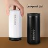 400 ml Edelstahl-Kaffee-Thermosflasche, Thermobecher, auslaufsichere Vakuumflaschen fürs Auto, Kaffeetasse, tragbare isolierte Reiseflaschen