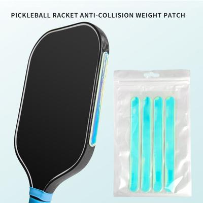 4 Stück verschleißfestes Pickleball-Schläger-Gewichtsklebeband Universal zur Verbesserung der Rotation Schläger-Balance-Aufkleber Fest haftend Bunt
