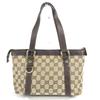 GUCCI 141471 GG Handbag Tote Bag Shoulder Bag GGCanvas/Leather Beige/Dark brown