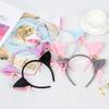 Party Halloween Cute Cat Fox Ears Headband Costume Fur Anime Neko Cosplay Plush Hair Clip Hairpin