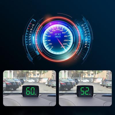 Plug&Play GPS Car Digital Speedometer Universal Versatile Compatibility HUD Car Head Up Display Portable Plastic