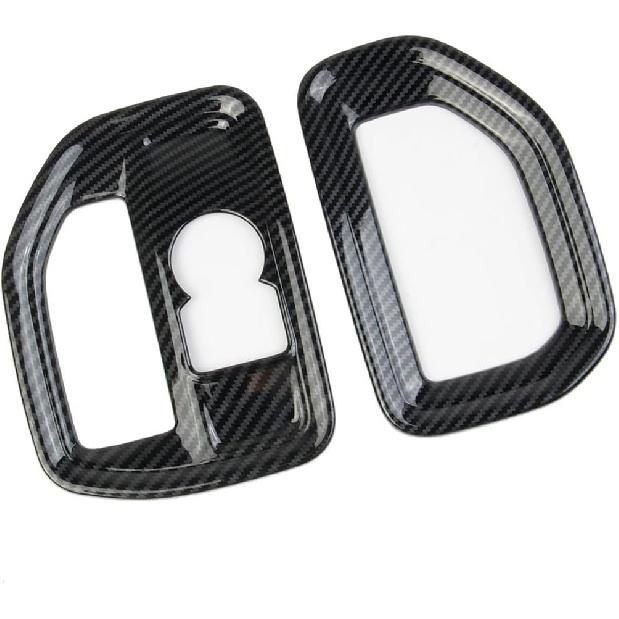 Carbon Fiber Dashboard Side Air Vent AC Outlet Cover Trim For -2025 Chevy Silverado 1500/GMC Sierra 1500 For -2025 Sierra/Silverado 2500 3500 HD(One